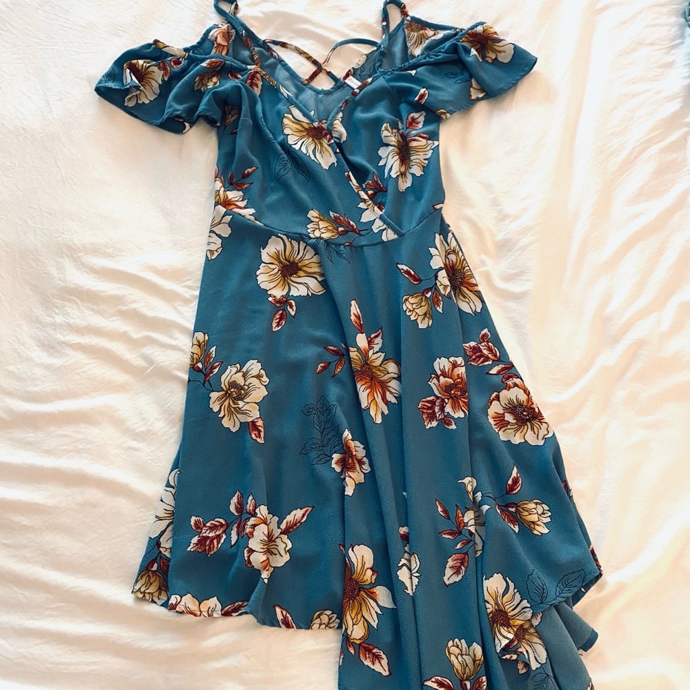 Xhilaration A-Symmetrical Flowy Summer Dress.